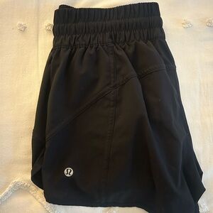 lululemon black Track That High-Rise Lined Short 3”